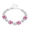 Classic Brand New 925 Sterling Silver Bracelets Pink/Blue Butterfly Gift Women's Jewelry Gifts