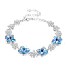 Classic Brand New 925 Sterling Silver Bracelets Pink/Blue Butterfly Gift Women's Jewelry Gifts