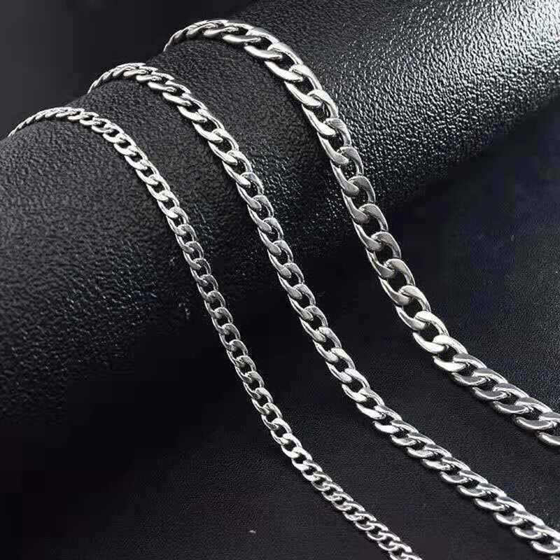Classic Curb Stainless Steel Chain Necklaces for Women Men Hip Hop Necklace on The Neck  Jewelry Accessories Friends Gift