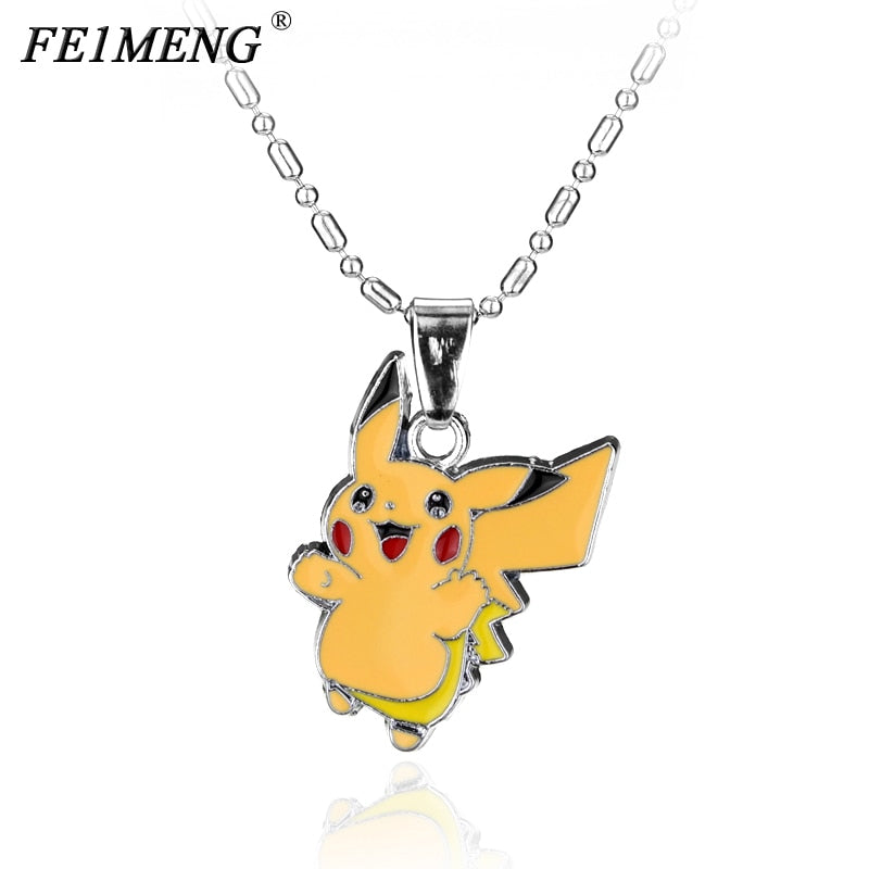 Classic Cute Necklace Anime GO 10 Styles Enamel Pocket Monster Choker Necklaces For Women Pendant Collar For Fan