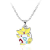 Classic Cute Necklace Anime GO 10 Styles Enamel Pocket Monster Choker Necklaces For Women Pendant Collar For Fan