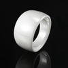 Classic Design Black White Smooth Curved Ceramic Ring For Men And Women Top Quality Jewelry Rings Wedding Anniversary Best Gift