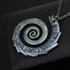Classic Dr Who Pendants Necklaces Wibbly Wobbly Timey Wimey Spiral Design Vintage Charm Necklace Hollow Women Gift