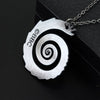 Classic Dr Who Pendants Necklaces Wibbly Wobbly Timey Wimey Spiral Design Vintage Charm Necklace Hollow Women Gift