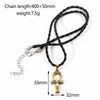 Classic Cross Egyptian Ankh Life Symbol Antique Bronze Color Pendant Short Rope Chain Necklaces Jewelry For Women Men