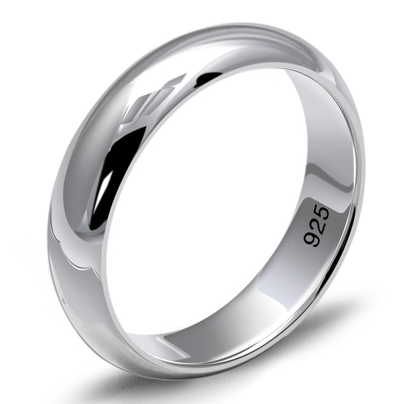 Classic Genuine 925 Sterling Silver Retro Men Male Smooth Ring Pure Silver Fine Jewelry Gift Finger Ring CH056913