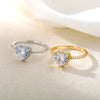 Classic Heart Rings For Women Stainless Steel Cubic Zirconia Ring Engagement Bridal Wedding Band Jewelry Couple Gift bague femme