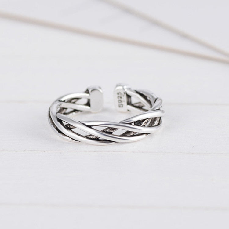 Classic Hemp flowers Rings Hollow Out Diy Christmas Gift Rings For Women Jewelry