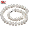 Classic Natural Pearl Necklace for Women Anniversary Jewelry 8-9MM White Pearl Choker Fine Jewelry Accessories FEIGE