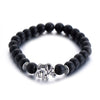 Classic Natural Stone Buddha Charm Bracelet For Women Chic Silver Color Elephant Beads Bracelets Fashion Men Jewelry