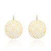 Classic s Big Hollow Flower Drop Earrings For Woman Gold Silver Color Bohemian Jewelry Statement  Party Gift