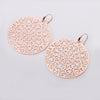 Classic s Big Hollow Flower Drop Earrings For Woman Gold Silver Color Bohemian Jewelry Statement  Party Gift