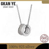 Classic Original 100%925 Sterling Silver  Necklace Female Pure Zircon Material Suitable For  For Women Gift Jewelry
