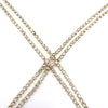 Classic Overlapping Sternal Chain Woman Sexy Body Jewelry Rhinestone Geometric Trendy Golden Full Crystal Young  Gift