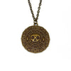Classic Pirates of the Caribbean gold Silver Color coins Medallion Skull Pendant Necklace For DIY Men And Boy Jewelry Fashion