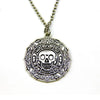 Classic Pirates of the Caribbean gold Silver Color coins Medallion Skull Pendant Necklace For DIY Men And Boy Jewelry Fashion