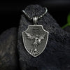 Classic Pure Tin Angel Cross Pendant Necklace Metal Men's Chain Necklace Christianity Religion Accessories Retro Jewelry