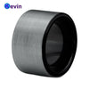 Classic Ring Black Ring 12MM Tungsten Mens Wedding Bands Flat Band And Comfort Fit