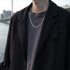 Classic Stainless Steel Chain Necklaces for Women Men Long Hip Hop Necklace on The Neck Jewelry Accessories Friends Gift