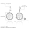 Classic Tree of Life Earrings Jewelry Gold/Rose Gold/Silver Plated Round Drop Earrings For Women Jewelry Gifts Drop Shipping