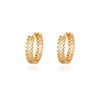 Classic Zircon Hoop Earrings For Women Gold Color Stainless Steel Koeran Earrings 2023 Trend Wedding Jewerly pendientes mujer