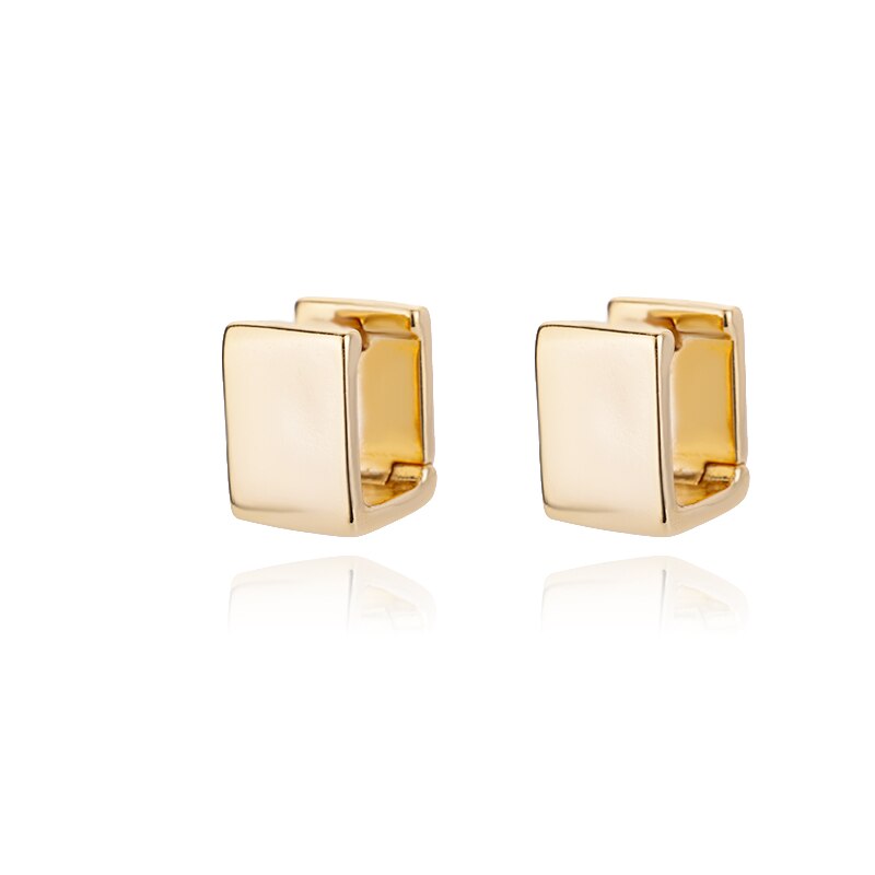 Classic Zircon Hoop Earrings For Women Gold Color Stainless Steel Koeran Earrings 2023 Trend Wedding Jewerly pendientes mujer