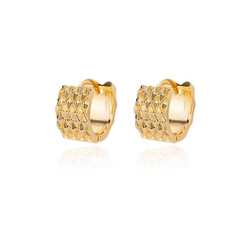 Classic Zircon Hoop Earrings For Women Gold Color Stainless Steel Koeran Earrings 2023 Trend Wedding Jewerly pendientes mujer