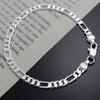 Classic charms 4MM sideways chain 925 sterling silver Bracelet for woman jewelry wedding accessories party gifts