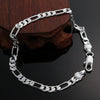 Classic charms 4MM sideways chain 925 sterling silver Bracelet for woman jewelry wedding accessories party gifts