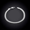 Classic charms 5MM sideways chain 925 sterling silver Bracelets for man women  jewelry Wedding party gifts