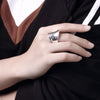 Classic charms 925 Sterling Silver wide Rings for men Women Size 6 7 8 9 10 party fine Jewelry gifts temperament