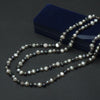 Classic retro Baroque Pearl long Necklace Multicolor natural pearl necklace For Women wedding Party Jewelry