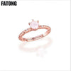 Classic six-claw inl Rose Quartz adjustable ring 925 sterling silver jewelry manufacturers selling J017