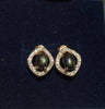 Classic sterling silver sapphire earrings 100% natural blue sapphire stud earrings for woman real 925 sterling fashion jewelry