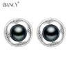 Classical pearl earrings wedding 925 silver pearl earrings Jewelry for women birthd gift