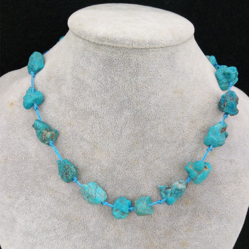 Classical Natural Irregular Stone Turquoises Necklace Natural Onyx Jewelry Luxury Howlite Jewellery Gift NO DYE NO Synthetic