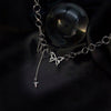 Clavicle Choker Personality Punk Butterfly Link Chain Necklace Women Necklaces 2021 Women Jewelry Hollow Circle Long Tassel