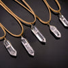 Clear Quartz Crystal Necklace, Clear Quartz Point, Clear Quartz Stone Necklace