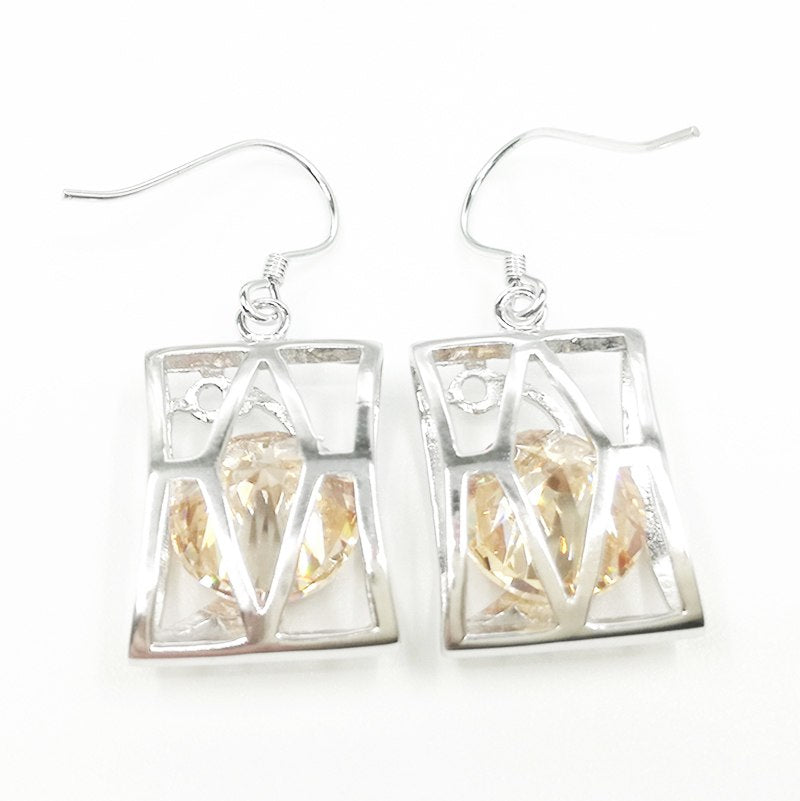 Clearance Sale 925 Sterling Silver Jewelry Drop Earrings Women Wedding Party Gift Jewelry Earrings Birtyd Gift Earrings Girls