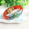 Cloisonne Lacquered Inlaid Chalcedony Bracelet Fashion Temperament Jewelry Gems Accessories Gifts Wholesale