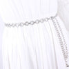 Clothes Gold Metal Chain Beslts For Women Narrow Chunky Fringes Hip Waist Accessories Sexy Tassel Circle Straps