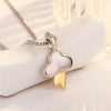 Cloud and Lightning Necklace For Women Gold Color Box Chain Necklace Stainless Steel Jewelry Friend Christmas Gift collares