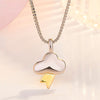 Cloud and Lightning Necklace For Women Gold Color Box Chain Necklace Stainless Steel Jewelry Friend Christmas Gift collares