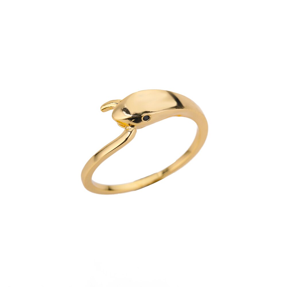Cobra Snake Rings For Women Men Stainless Steel Gold Color Retro Finger Ring Classic Aesthetic Jewelry Couple Gift bague