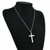 Colgante cruzado Vintage de aleación de Zinc para hombre y mujer, gargantilla de cadena negra clásica Punk, joyería