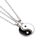Colgante de acero inoxidable Yin Yang para parejas o mejores amigos, collar de piezas de rompecabezas, joyería de cumpleaños, 2 piezas a juego, 2021