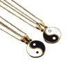 Colgante de acero inoxidable Yin Yang para parejas o mejores amigos, collar de piezas de rompecabezas, joyería de cumpleaños, 2 piezas a juego, 2021
