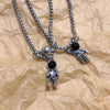 Colgante de astronauta para parejas, collar magnético, joyería de amistad, regalos de San Valentín