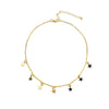 Colgante de estrella para Collar de clavícula para mujer, gargantilla de Metal de Color dorado y plateado, joyería para el cuello