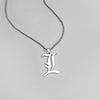 Collar Death Note L Lawliet de acero inoxidable, colgante con letras inglesas antiguas, cadena de cuentas, collares, accesorios de joyería para Cosplay